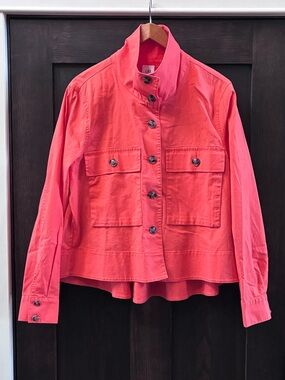 CAbi Women’s Orange Jacket - Button-Up size: L